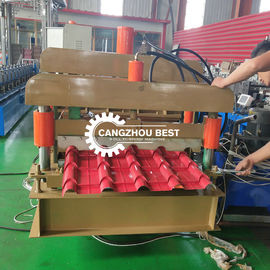 Ρόλος κεραμιδιών στεγών χάλυβα Q χρώματος που διαμορφώνει τη μηχανή, φύλλο σιδήρου που κατασκευάζει τη μηχανή