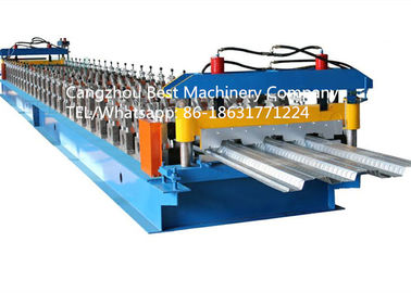 Δομικός κατασκευαστής μηχανών Decking μετάλλων φύλλων επιτροπής γεφυρών πατωμάτων χάλυβα CE και του ISO