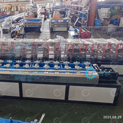 Ζάμπια Λαϊκό Ζαλβανισμένο Χάλυβα Rolling Shutter Profile Roller Door Roll Forming Machine