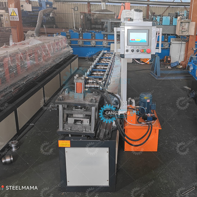Ζάμπια Λαϊκό Ζαλβανισμένο Χάλυβα Rolling Shutter Profile Roller Door Roll Forming Machine