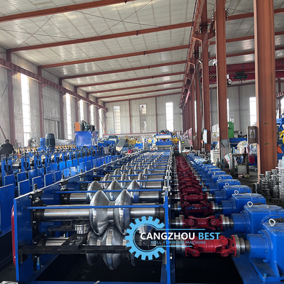 Σίδηρο πάχος 4mm Σίδηρο γρήγορη αλλαγή 2&amp;3 κύματα Crash Barrier Roll Forming Machine