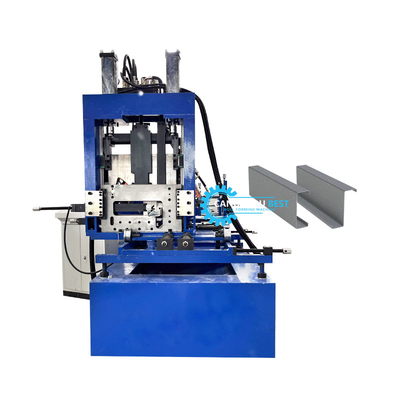 Ελέγχος Plc C Z U Purlin Roll Forming Machine Υδραυλική τρύπανση και κοπή
