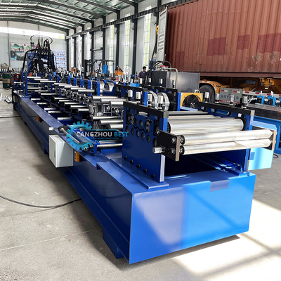 Ελέγχος Plc C Z U Purlin Roll Forming Machine Υδραυλική τρύπανση και κοπή