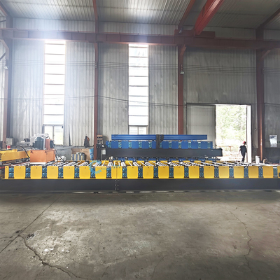 Βραζιλία Υλικό πάχος 0,3-0,8mm Roll Forming Machine Metal Steel Roof Tile Making Υδραυλική κοπή