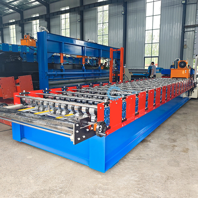 Μεξικό Λαϊκό Σχεδιασμό Σκεπή Κεραμίδας Roll Forming Machine Υδραυλικός οδηγός Στύλος 3D Cutter Ισπανικά