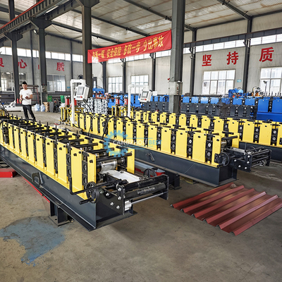 Ελέγχου PLC υδραυλική μηχανή κοπής μούχλας T Profile V Shape Fence Steel Making Roll Forming Machine