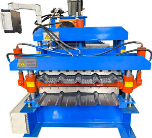 Δέλτα PLC 15-20m/Min ταχύτητα διπλό στρώμα Roll σχηματισμού μηχανή φιλικό προς το χρήστη σχεδιασμό
