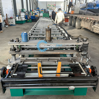 PPGI GI Color Steel Profile Roofing Sheet / Panel Roll Forming Machine (Μηχανή σχηματισμού κυλίνδρων από χάλυβα με χρώμα)
