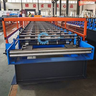 Αυτοματοποιημένη μηχανή PPGI GI Cut-Off Steel Profile Roofing Sheet Roll Forming
