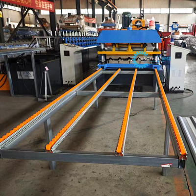 Αυτοματοποιημένη μηχανή PPGI GI Cut-Off Steel Profile Roofing Sheet Roll Forming