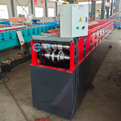 Η Αμερική δημοφιλής με την πλήρως αυτόματη και υψηλής απόδοσης μηχανή διαμόρφωσης 400mm Ridge Cap Roll Forming Machine