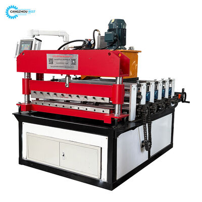 PPGI και GI Steel Coil Sheet PLC Μηχανή διαμόρφωσης κοπής σε μήκος