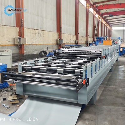 Περου Popular Color Steel Double Layer Tr4&988 Profile Making Roll Forming Machine (Περιού Πιο δημοφιλής μηχανή σχηματισμού κυλίνδρων από χάλυβα χρώματος διπλού στρώματος)