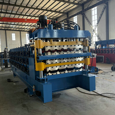 Galvanized Steel Profile Africa Popular Three Layer Roofing Sheet Roll Forming Machine