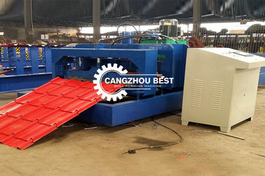 Υδραυλική ισχύς 5.5kw PLC Control Box Step Roof Tile&amp;Glazed Tile Forming Machine