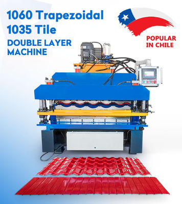 Διπλό στρώμα τοίχων και στεγών 	Ρόλος φύλλων υλικού κατασκευής σκεπής που διαμορφώνει τη μηχανή 8.5kw αυτοματοποιημένη