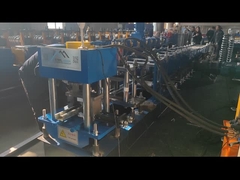 Μηχανή σχηματισμού κυλίνδρων από χαλύβδινο προφίλ με χειροκίνητη αλλαγή μεγέθους C Purlin 80-300mm Web Size